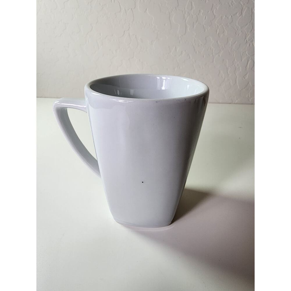 POTTERY BARN Great White Square Base 4.5" Tall Coffee Mugs - Set of 4 - Picture 6 of 11